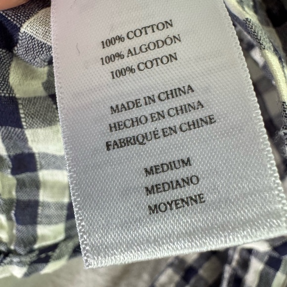 Rails lightweight navy gingham button down - Picture 3 of 4